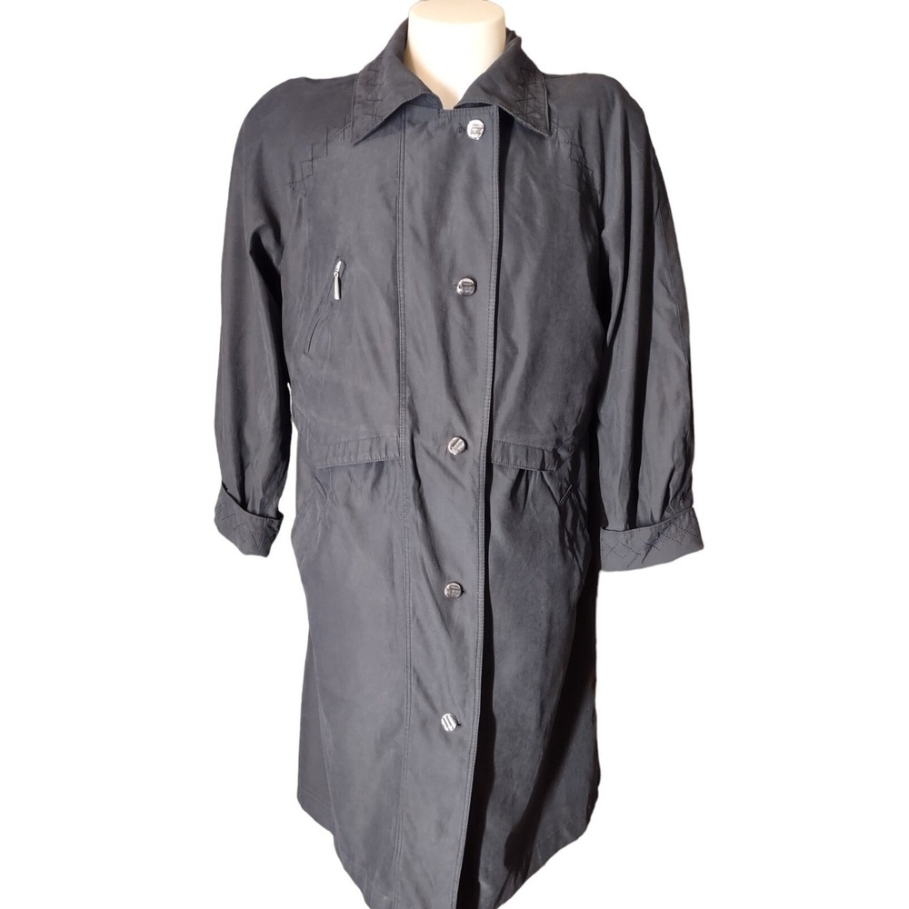 Fleet Street Trench Coat Women's 16W Norm Core Retro Longline Jacket Plus Size